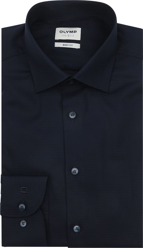 OLYMP Hemd Level 5 Navy Extra Long Sleeves Product