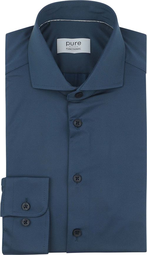 Pure The Functional Shirt Super Stretch Petrol Blauw Product