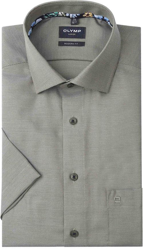 OLYMP Modern-Fit Short Sleeve Shirt Green Product