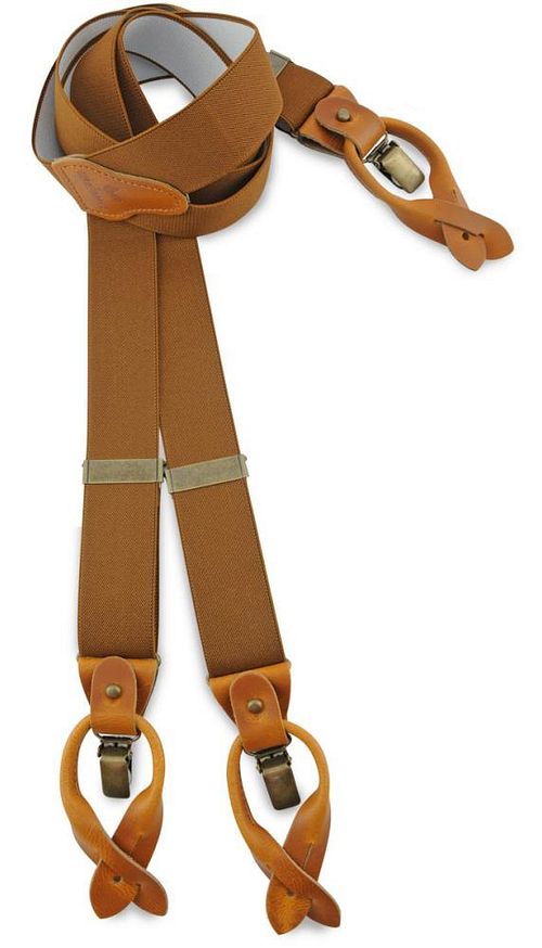 Sir Redman Suspenders Combo Pack Cognac Product
