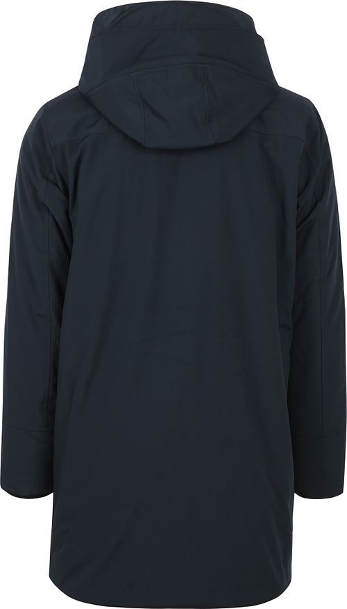 KnowledgeCotton Apparel Climate Shell Jacket Navy Product / Achterkant