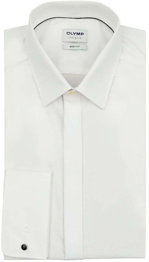 OLYMP Tuxedo Shirt Level 5 Body Fit Ecru French Cuff Product