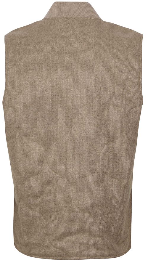 Profuomo Fiskbensvävd Väst Sand Product / Achterkant