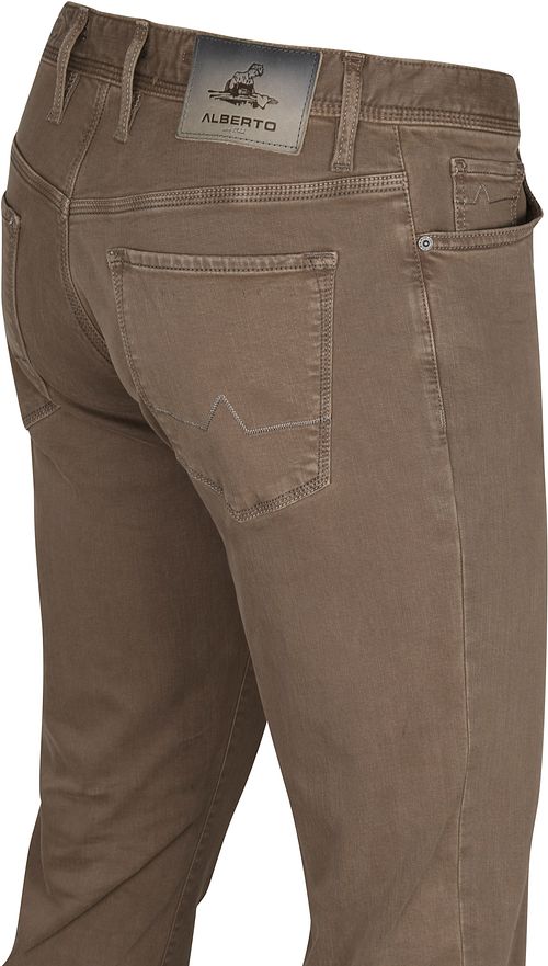 Alberto Pipe Broek Bruin Product / Detail
