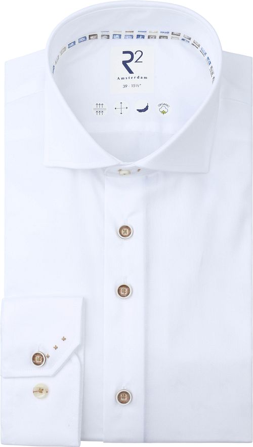 R2 Skjorte Fine Twill Hvid Product