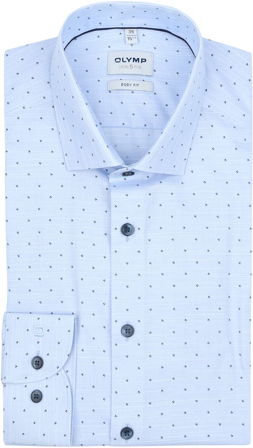 OLYMP Chemise Level 5 Impression Bleu Clair Product