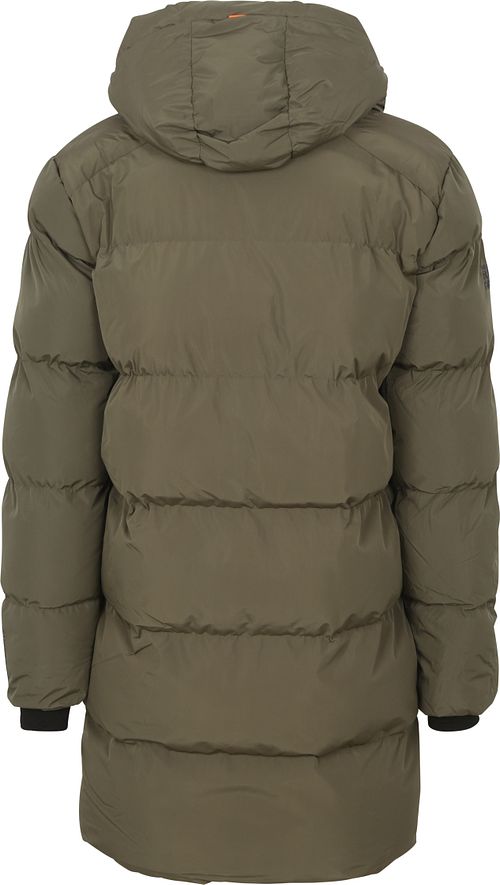 Superdry długa kurtka puchowa z kapturem czarna Product / Achterkant