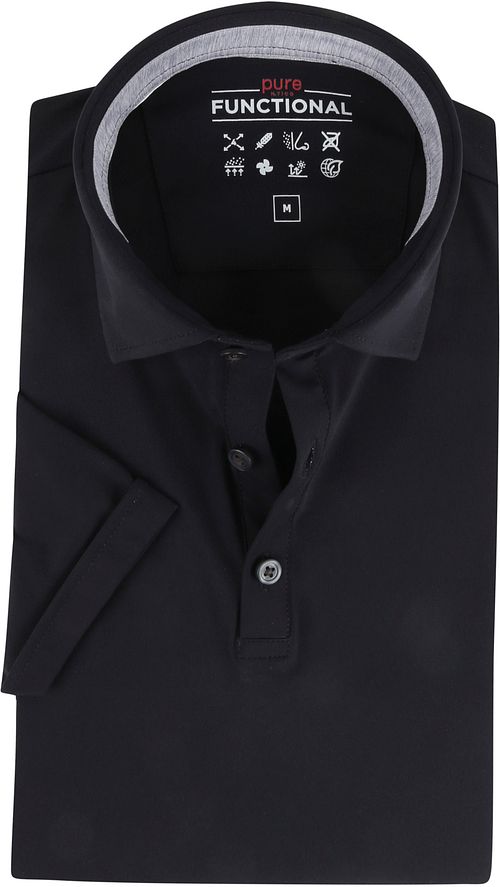 Pure Den Funktionella Polotröjan Kortärmad Svart Product
