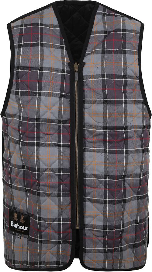 Barbour pikowana podpinka na zamek, czarna Product