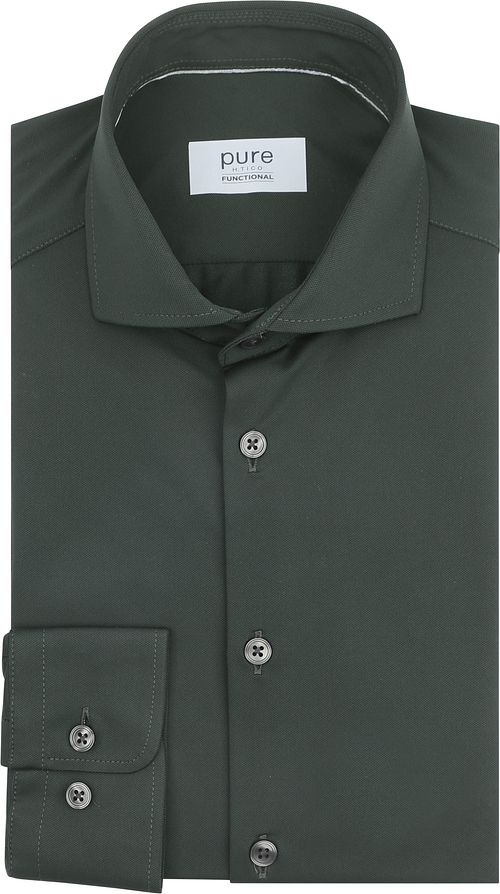 Pure The Functional Shirt Super Stretch Donkergroen Product