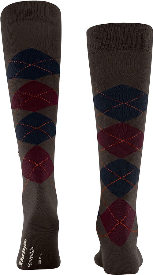 Burlington Edinburgh Kniestrümpfe Wool Braun