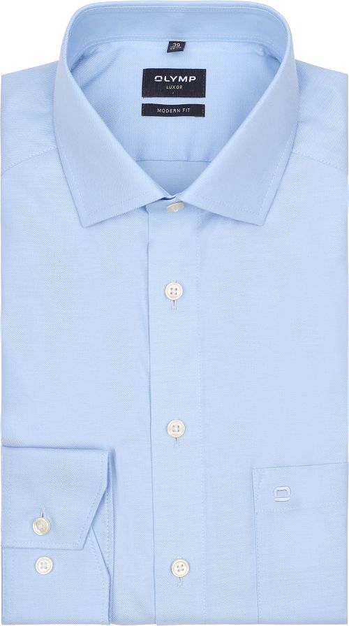 Camicia OLYMP Luxor in cotone blu Product