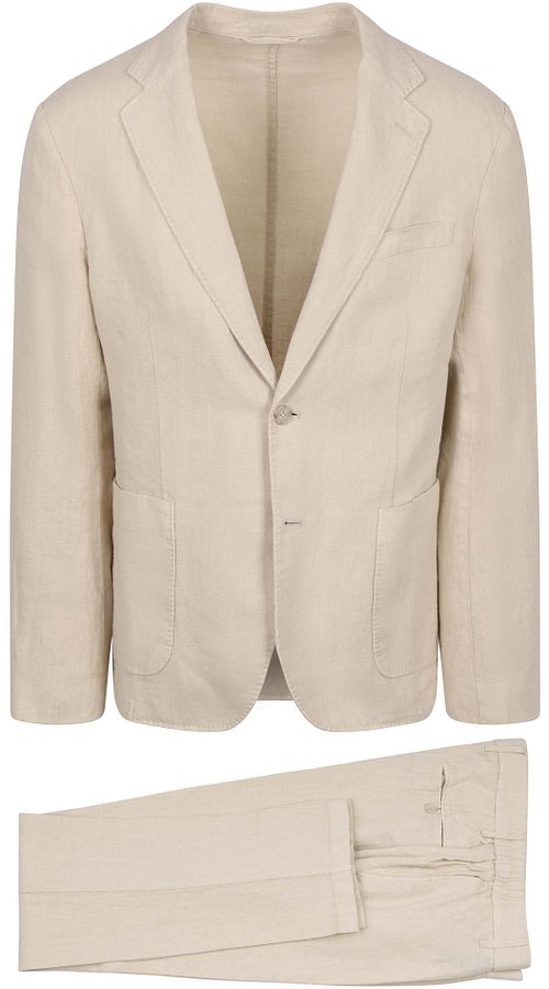 Suitable Washed Linen Suit Ecru Product