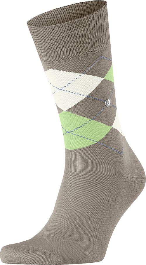 Burlington Manchester Socken Kariert Greige 4186 Product
