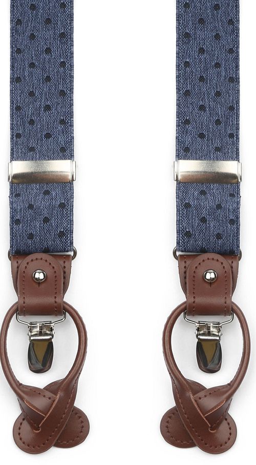 Suitable Luxe Bretellen Denim Stippen Product