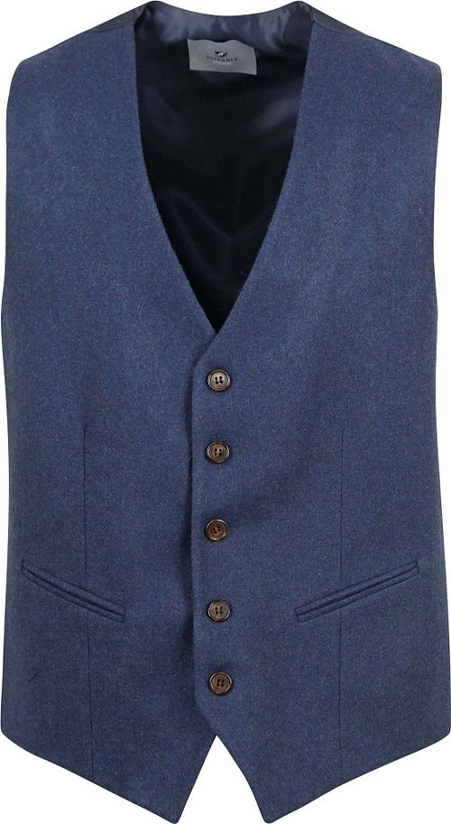 Suitable Vest Tweed Mørkeblå Product