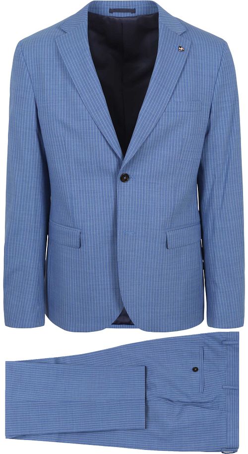 Suitable Strato Ossi Kostuum Wol Blauw Product