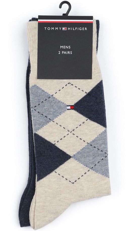 Tommy Hilfiger 2-Pack Calze Beige Mélange Verpakking