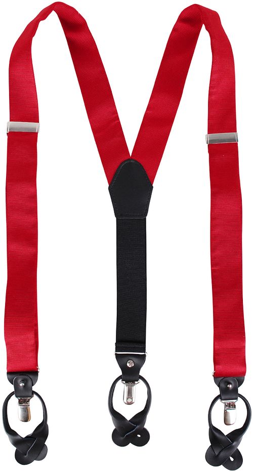 Bretelles Soie Rouge S17A