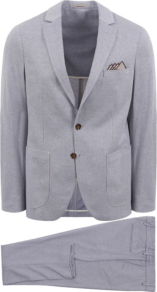 Suitable Suit Flex Pied De Poule Blue Product