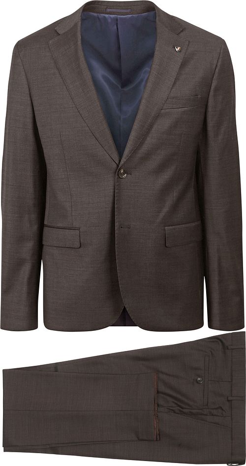 Suitable Jakkesæt Strato Uld Brun Product