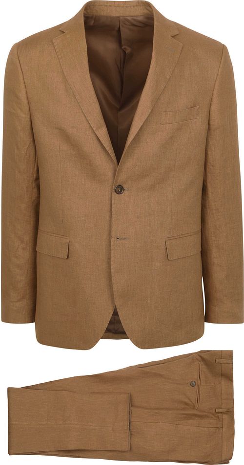 Traje de lino Suitable en color camel Product