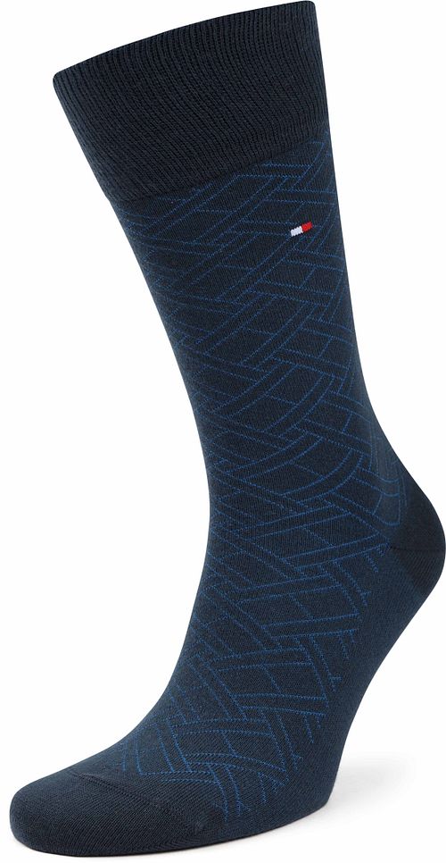 Tommy Hilfiger 2-Pakning Sokker AOP Blå 004 Product