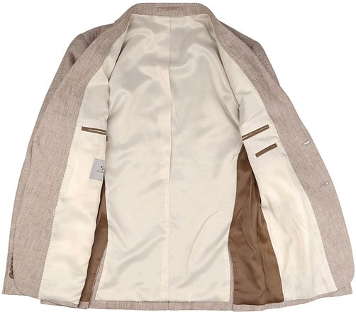 Suitable Linnekavaj Pepita Beige