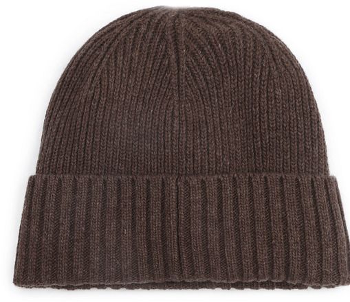 Barbour Beanie Carlton Wolle Braun