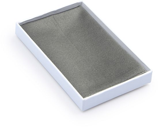 Bröstnäsduk Siden Silvergrå F53