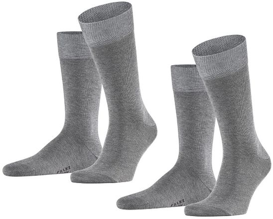 Falke Glada Strumpor 2-Pack Grå Melange