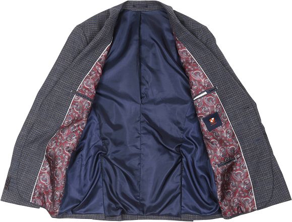 Suitable Blazer Royal Brunblå