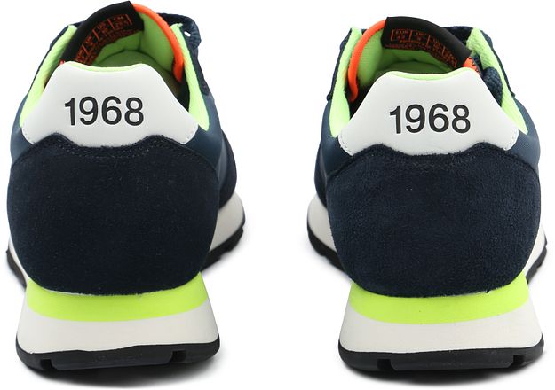 Sun68 Sneaker Tom Fluo Navy Blauw