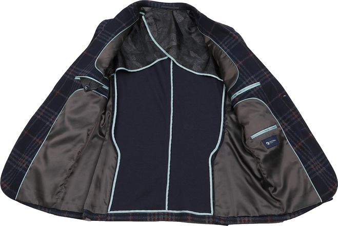 Suitable Respect Veste de costume Montreal Flex Bleu Foncé Carre