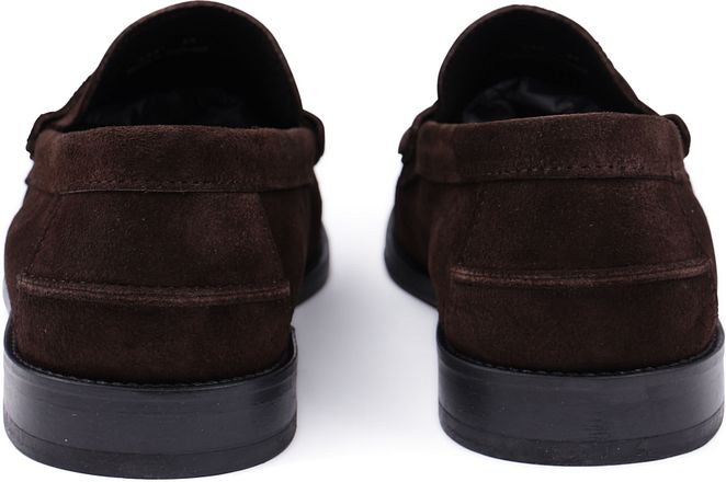 Suitable Penny Loafers Suede Braun