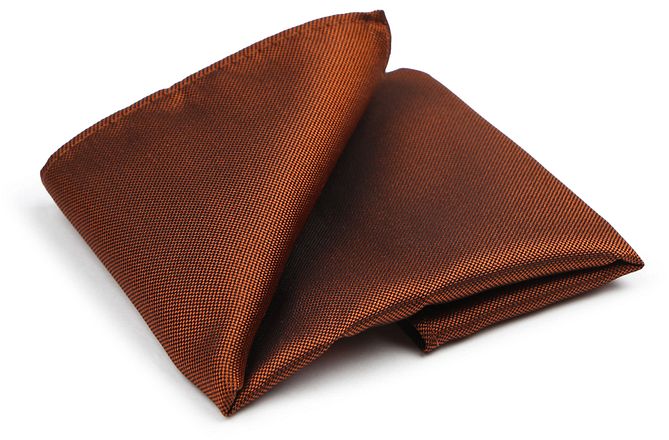 Suitable Pochette de Costume Soie Brique