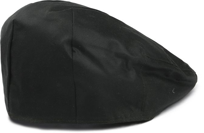 Barbour Wax Flat Cap Dunkelgrün
