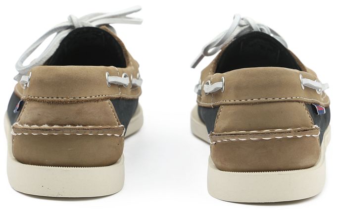 Sebago Båtsko Docksides Portland Marineblå Beige