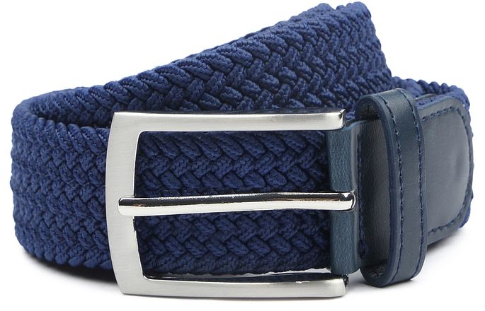 Suitable Ceinture tissée Marine