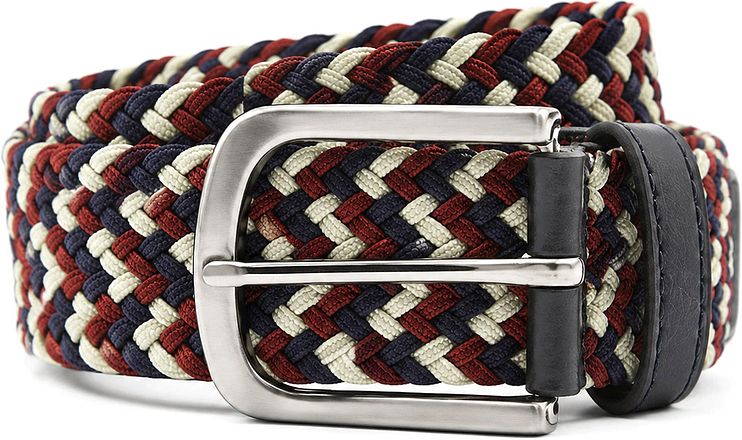 Steppin' Out Vävt Bälte Multicolour Navy