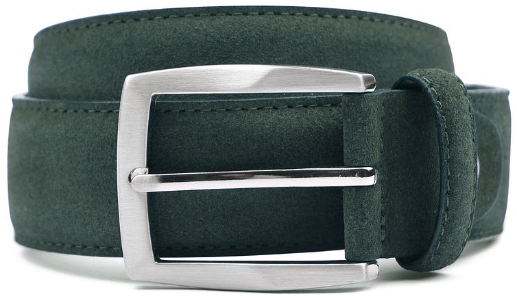 Suitable Belt Suede Leather Dark Green