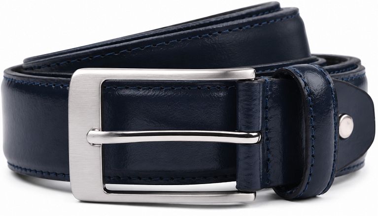 Suitable Belt Leather Navy