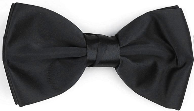 Suitable Cumberband Bow Tie Set Black