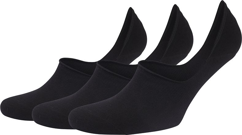 Suitable sneakersokker sort (3-pak)