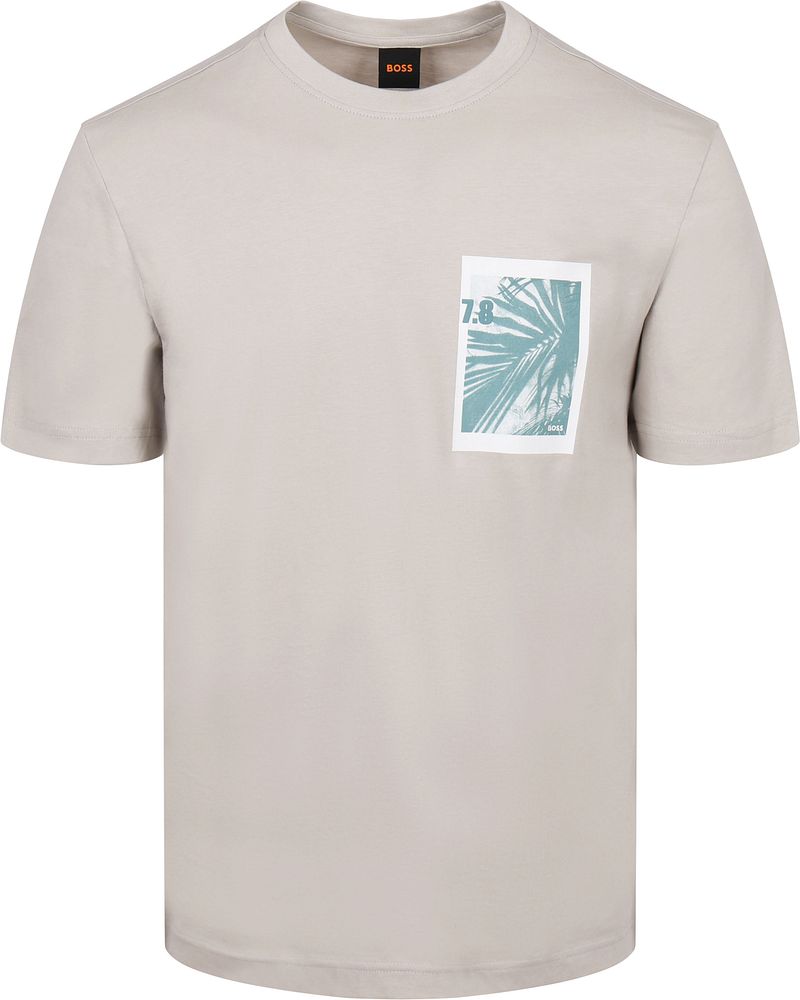 Boss T-shirt Te Board Grijs