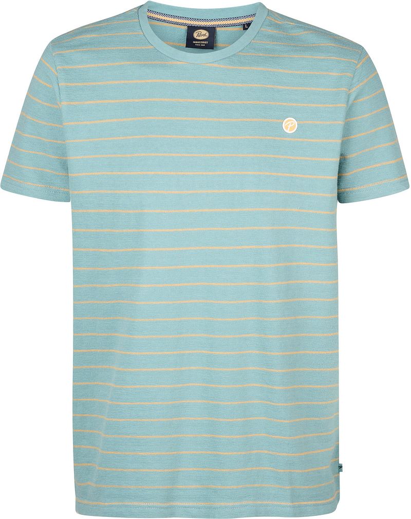 Petrol Mahi Strick-T-Shirt Ocean Blau - Größe XL