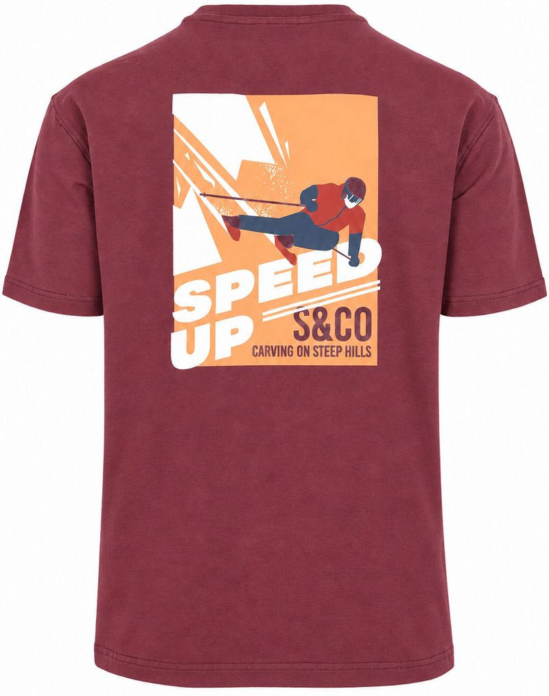 Supply & Co T-Shirt Backprint Trevor Bordeaux