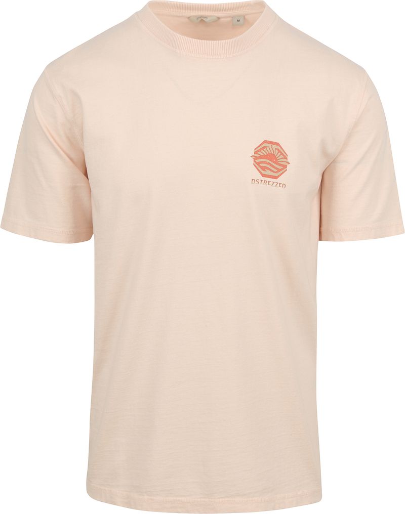 Dstrezzed Ty T-shirt Print Lichtroze