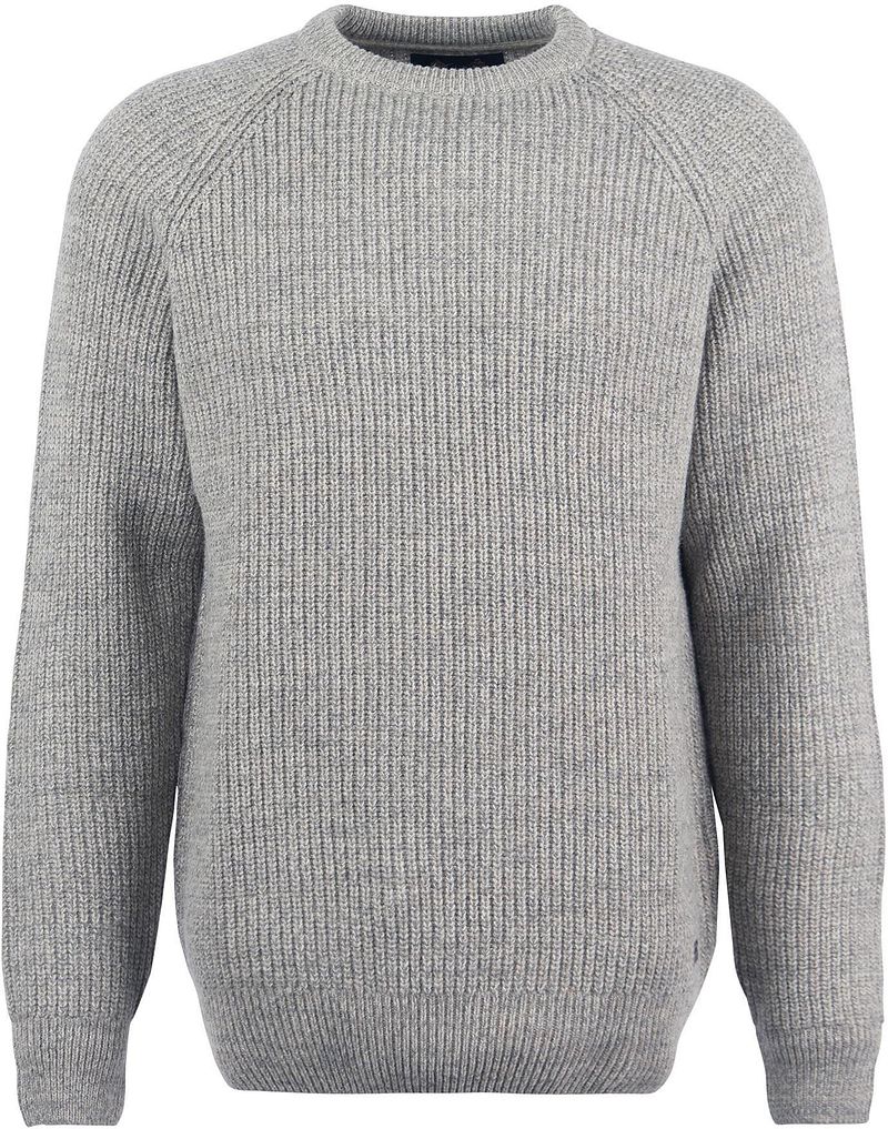 Barbour Lambswool Pullover Steingrau - Größe XXL