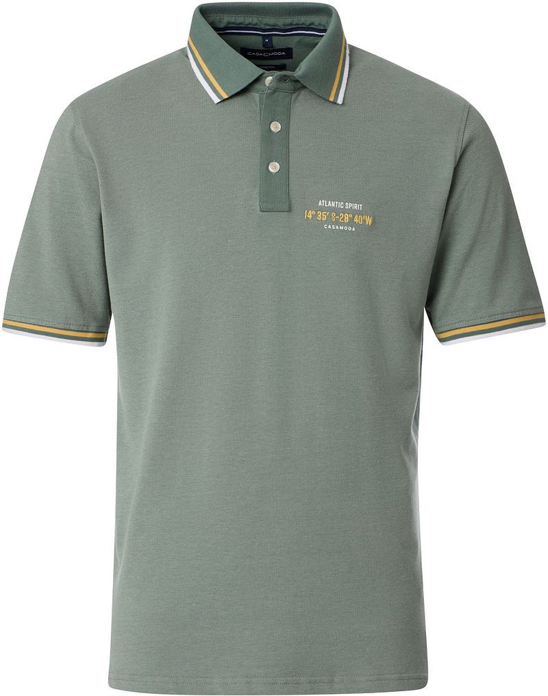 Casamoda Poloshirt Logo Groen